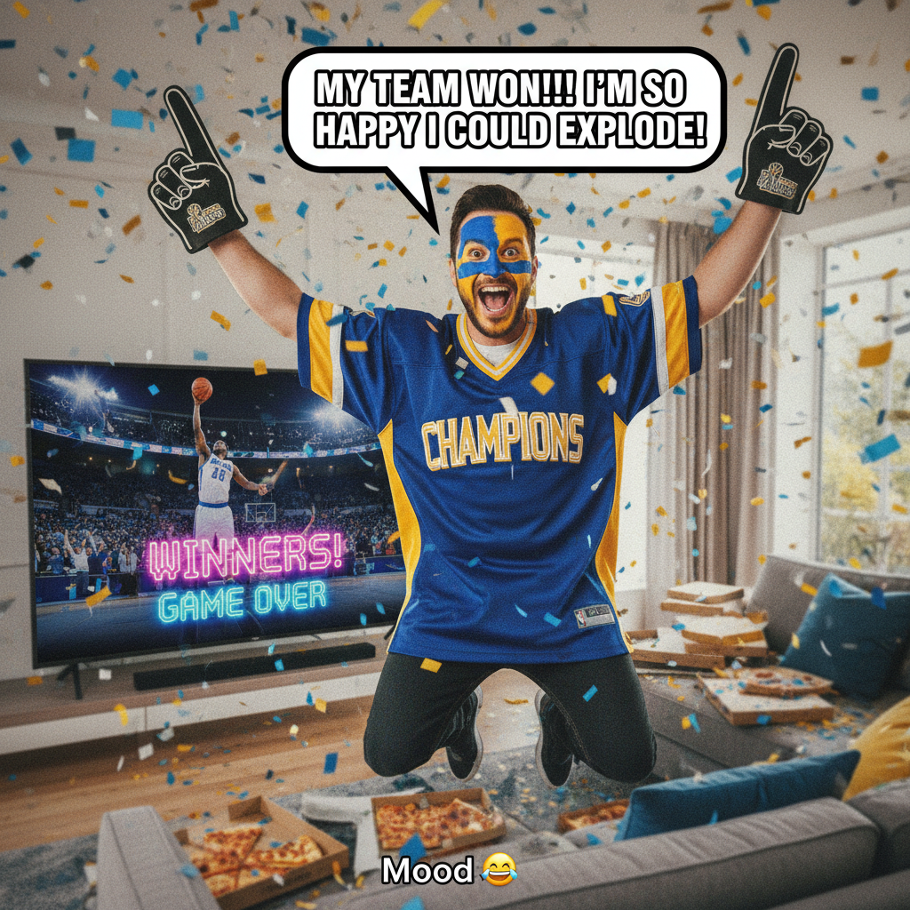 My team won. I've already called in sick tomorrow and started planning the victory parade.