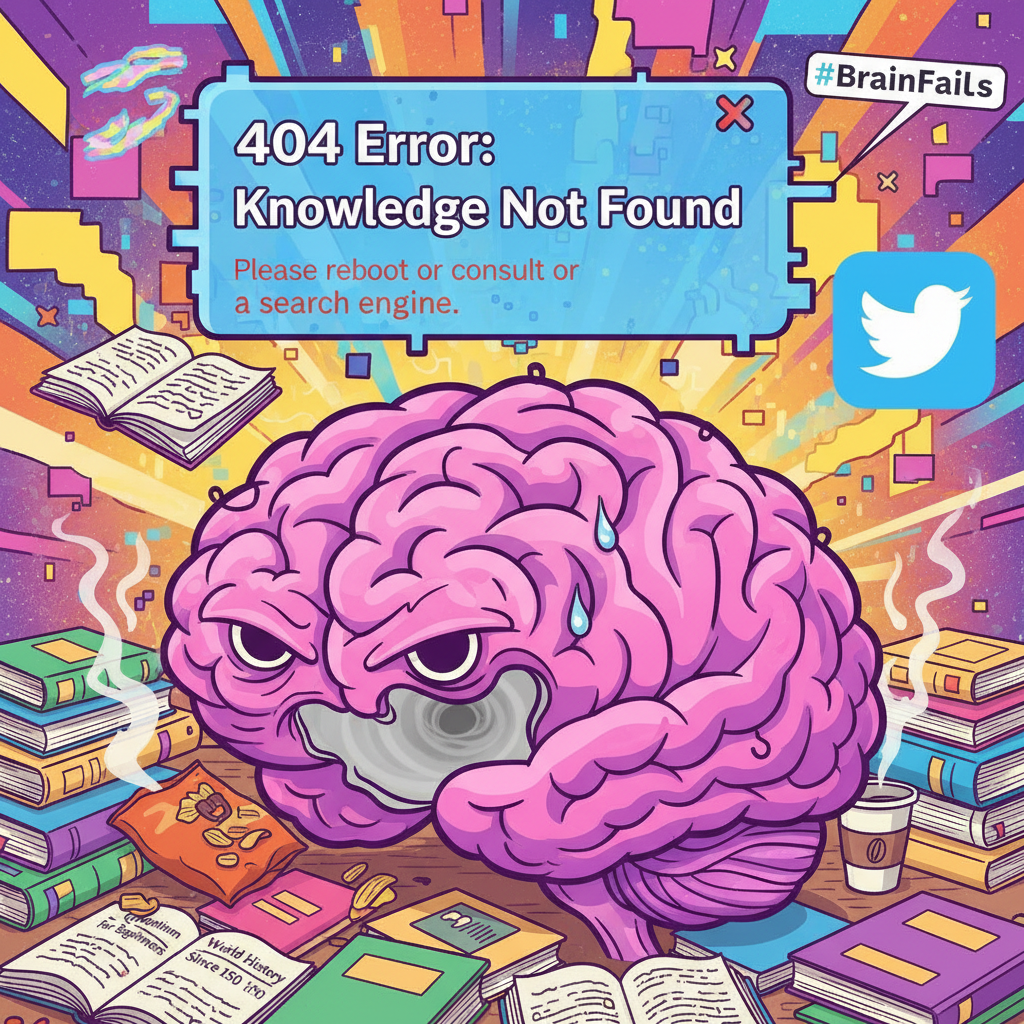 My brain during exam season: 'All knowledge has left the chat.'