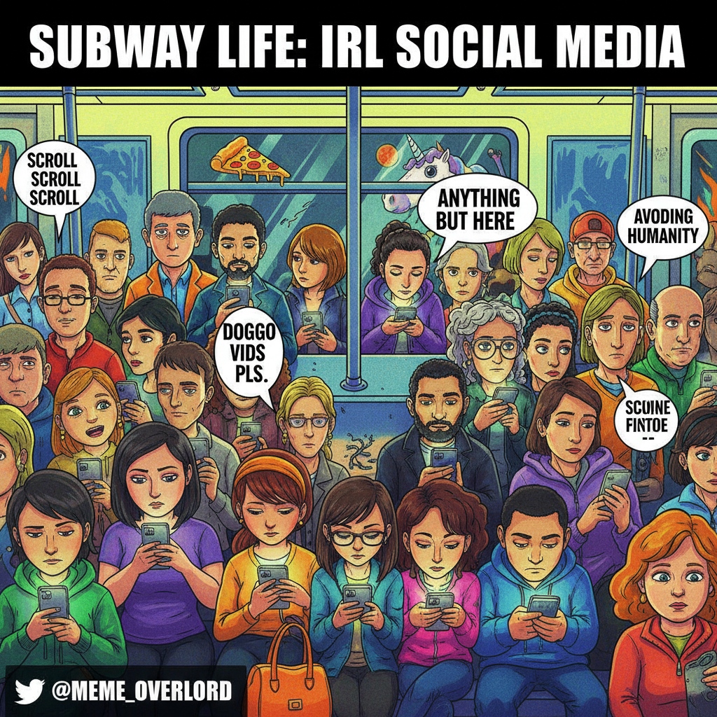 Public transport is just a social experiment on how long we can avoid eye contact. 👀🚇