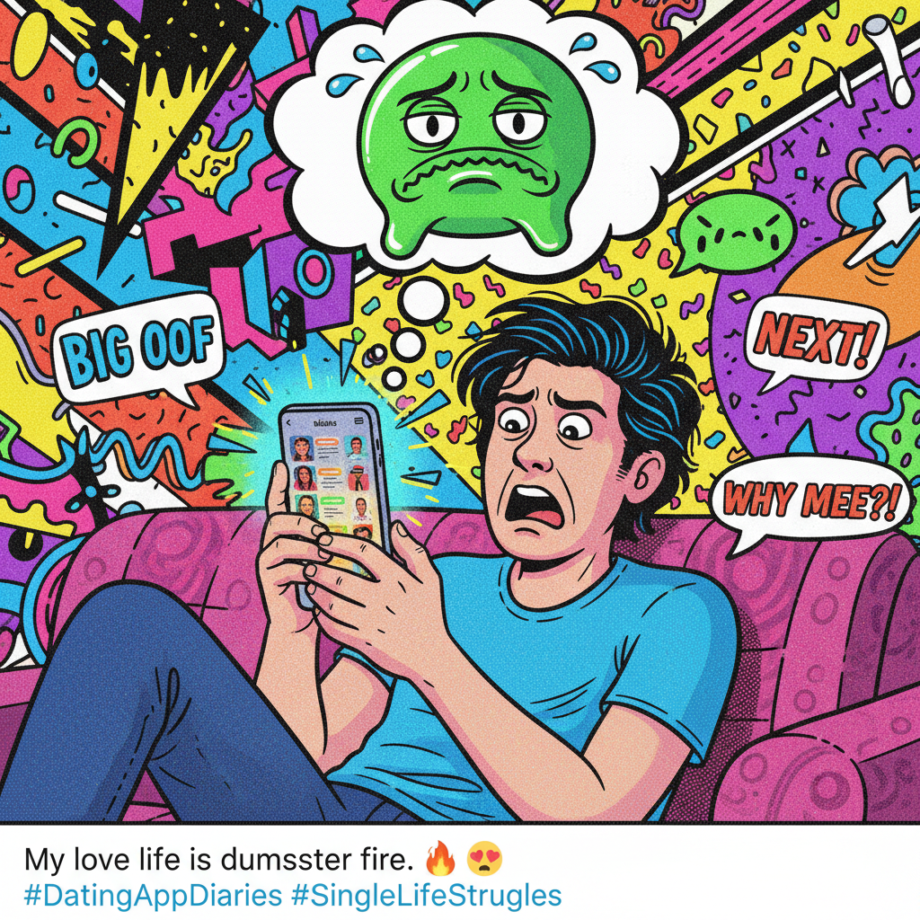 My dating app bio should just say 'I'm here for the awkward stories.' 🤦‍♀️💔