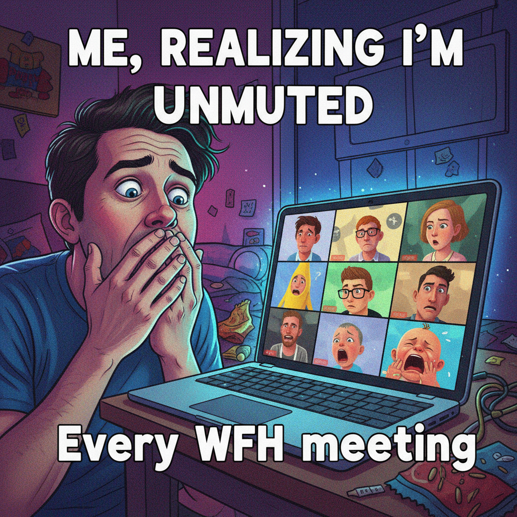 My mic was on during that whole Zoom meeting, wasn't it? 💀