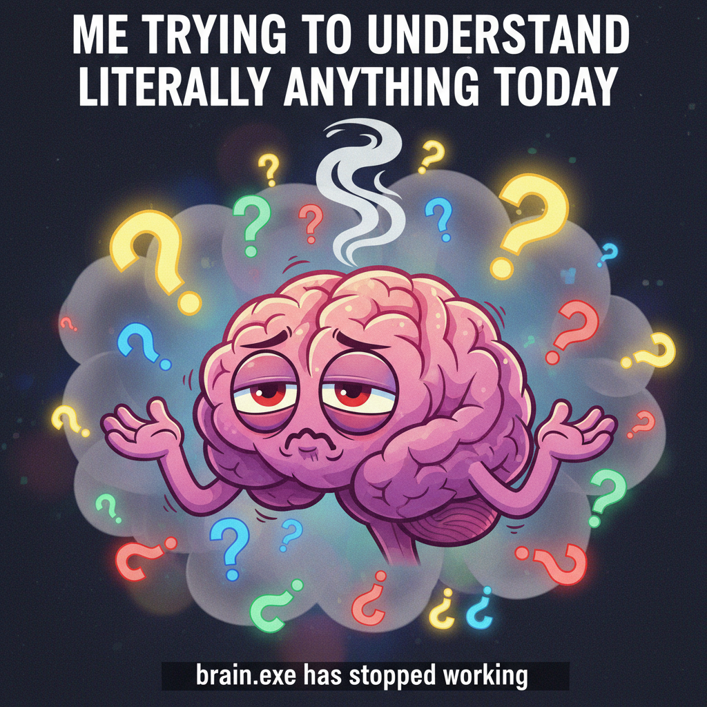My brain on Monday morning trying to remember literally anything. 😴