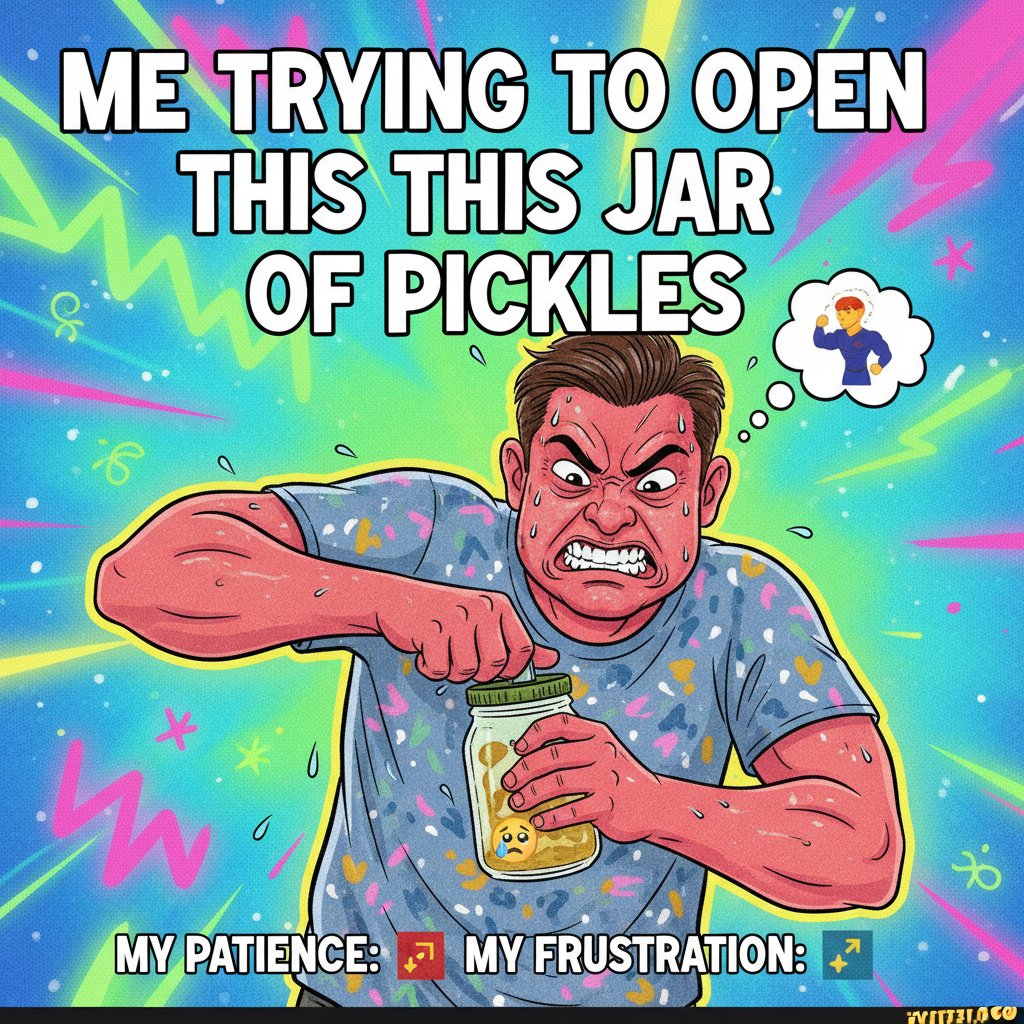 Just spent an hour trying to open a jar. Adulting is a scam.