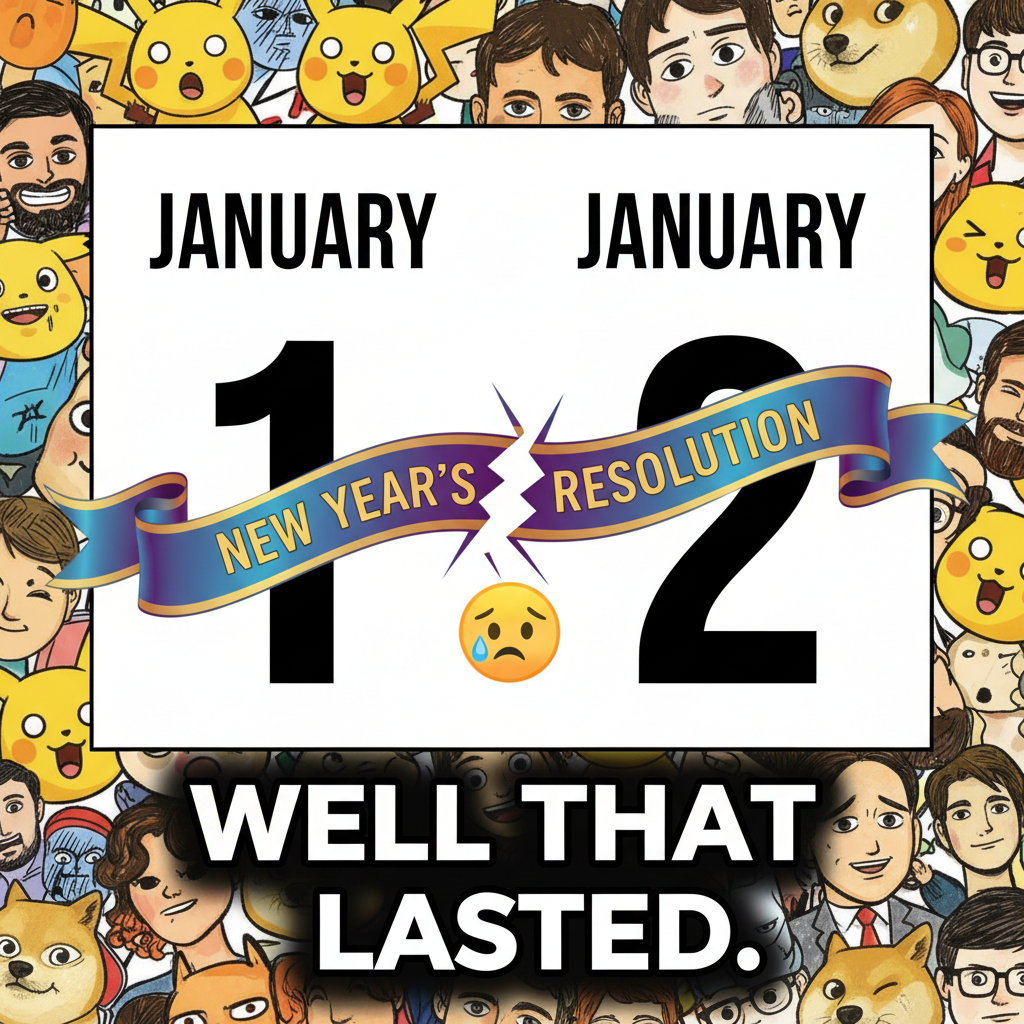 My New Year's resolution lasted until January 2nd. New record!