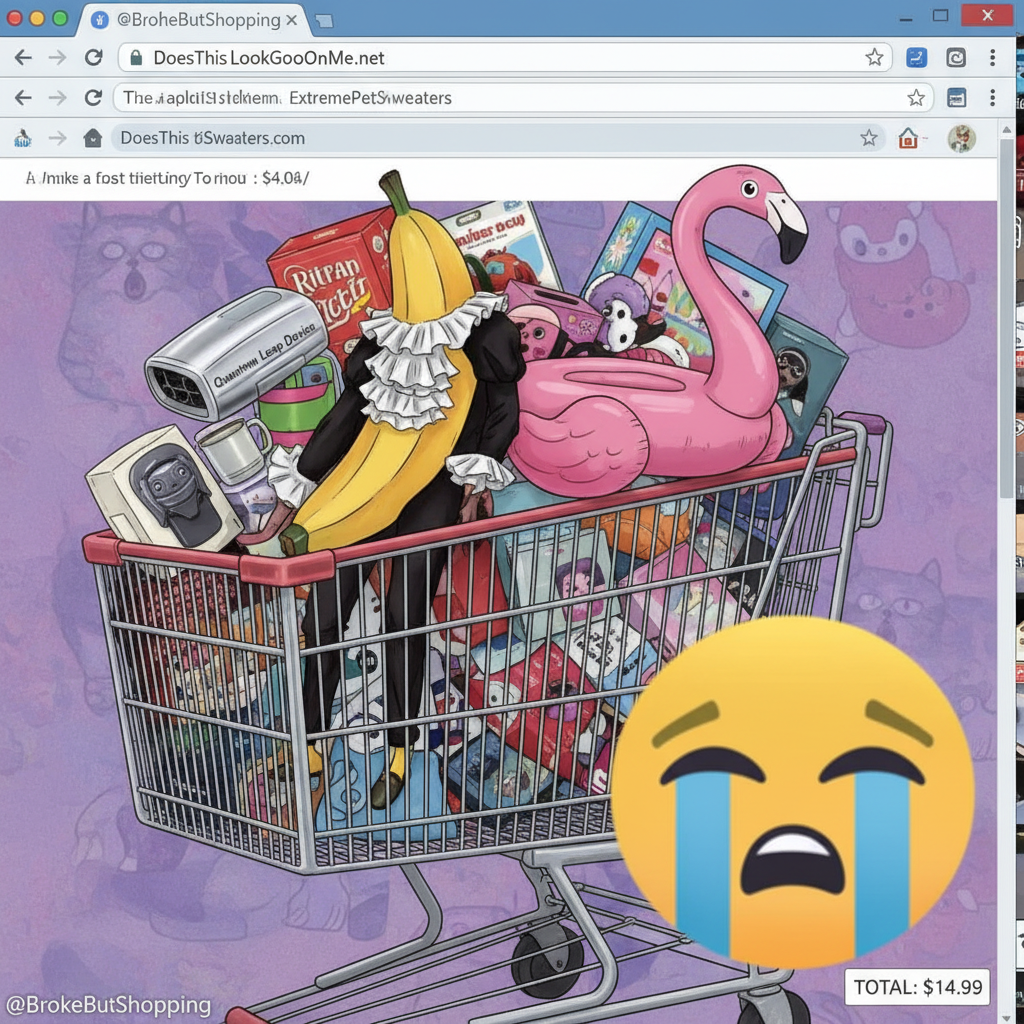 My 'online shopping cart' is basically a museum of things I'll never buy. Anyone else?