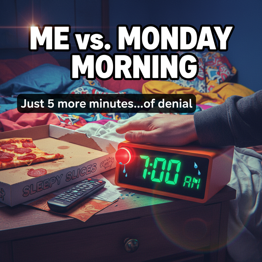 My New Year's resolution was to hit the gym. I'm currently hitting snooze. Nailed it.