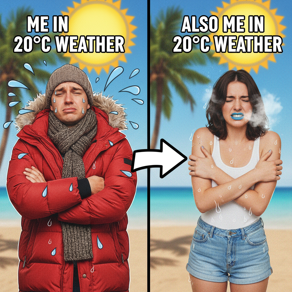 It's 70 degrees and sunny. Someone, somewhere, is still complaining it's too cold/hot.