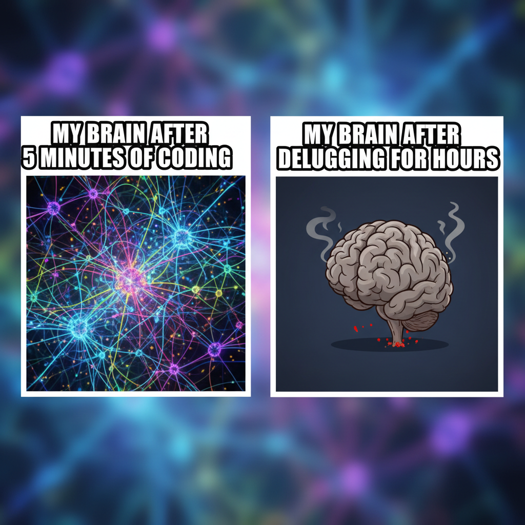 My brain cells during exam season vs. my brain cells after watching 3 hours of TikToks.