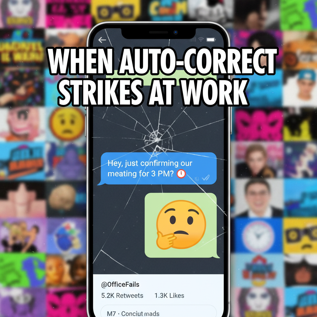 Autocorrect changed 'meeting' to 'meating'. My boss is now very confused. Send help.