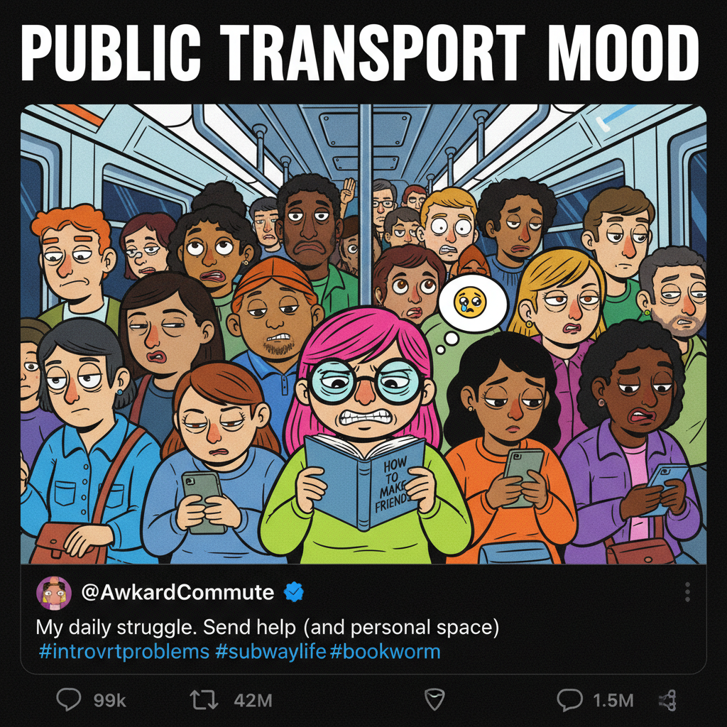 Public transport is just a social experiment in personal space.