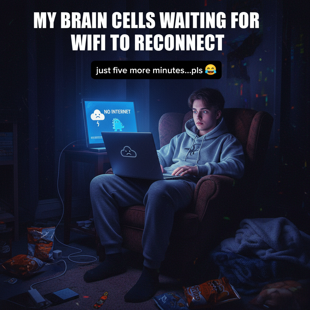 WiFi goes down: My brain immediately forgets how to human.
