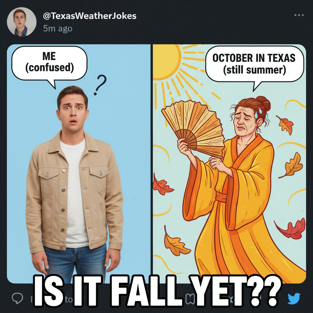 It's 75°F and sunny. My neighbor is complaining it's 'too hot.' Sir, it's October.