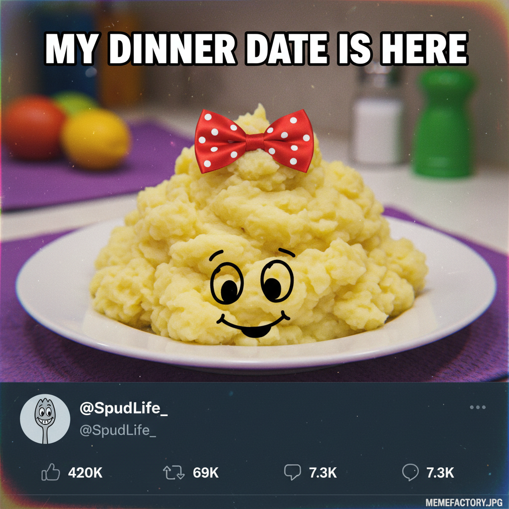 Grandma just asked if I'm 'seeing anyone.' The mashed potatoes are my date, Grandma.