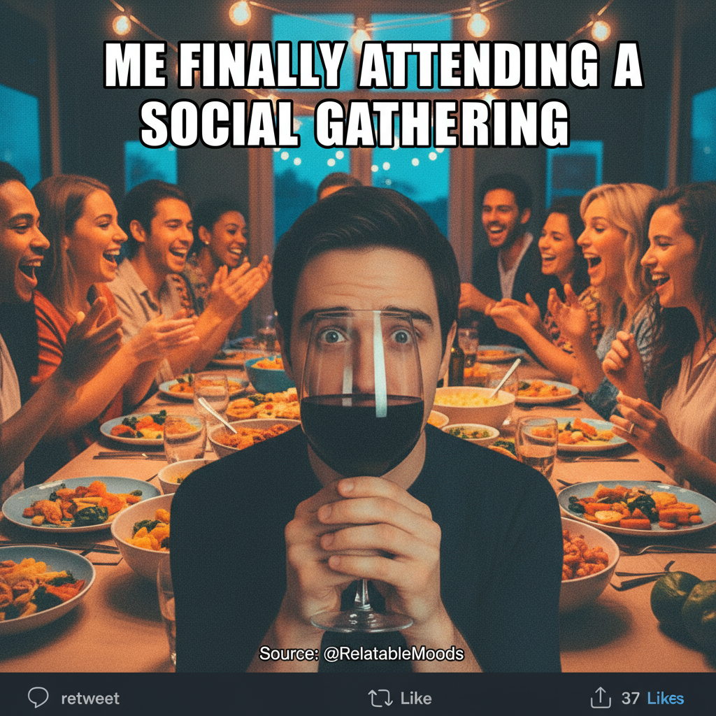 Aunt Carol just asked if I'm 'still single.' Send help and more wine.