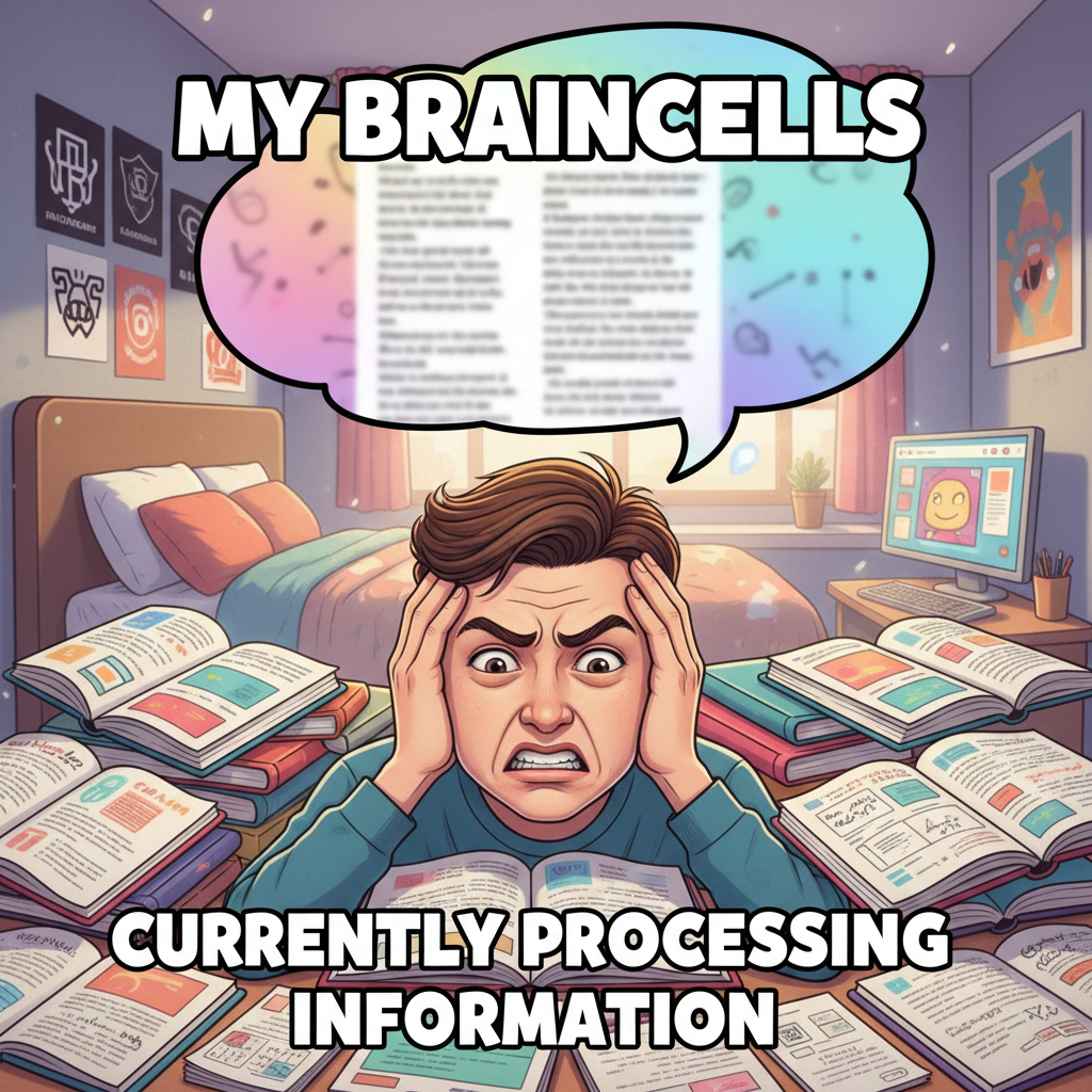 My brain during exam season: 'Did I study this? Or did I dream I studied this?'