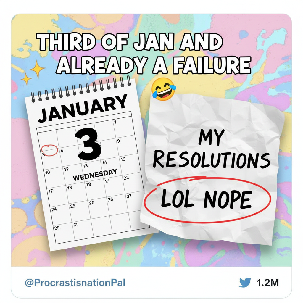 My New Year's resolution lasted 3 days. New record!