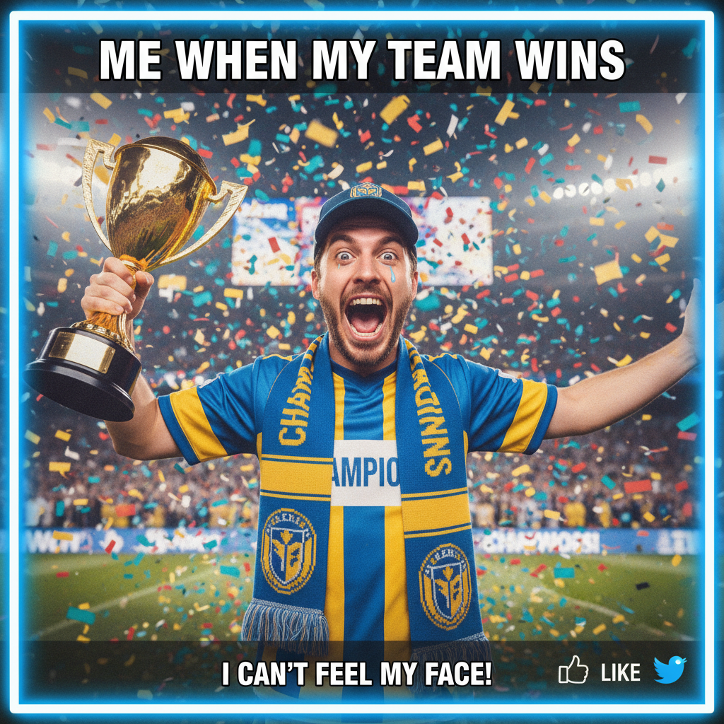 My team won, so I'm legally obligated to tell everyone for the next 72 hours.