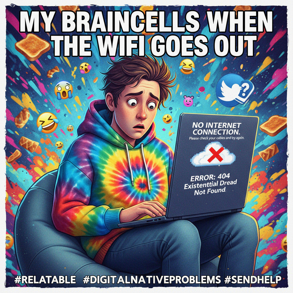 Wifi goes down: My brain immediately forgets how to function. What even is outside?