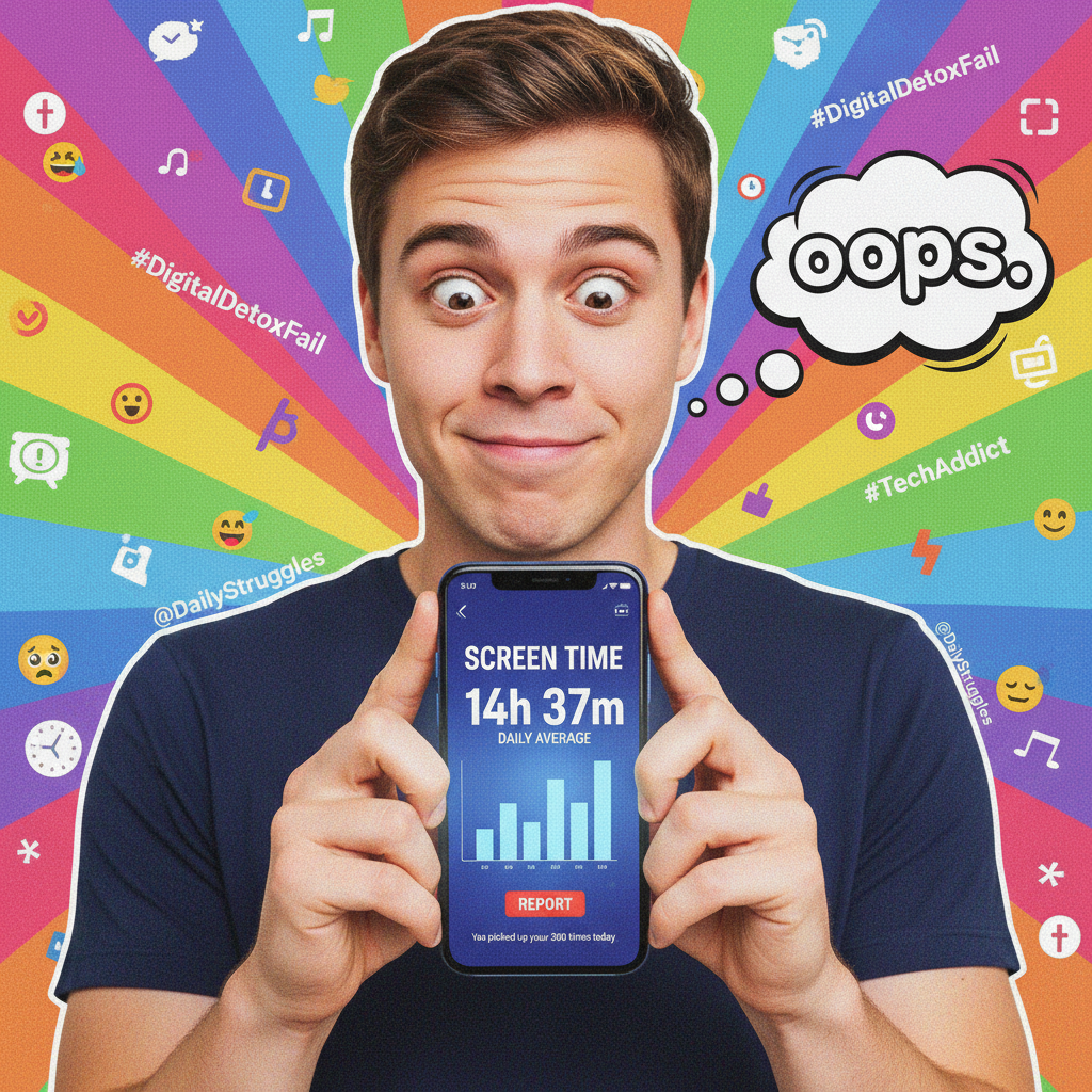 My screen time report is basically a documentary of me trying to escape reality.