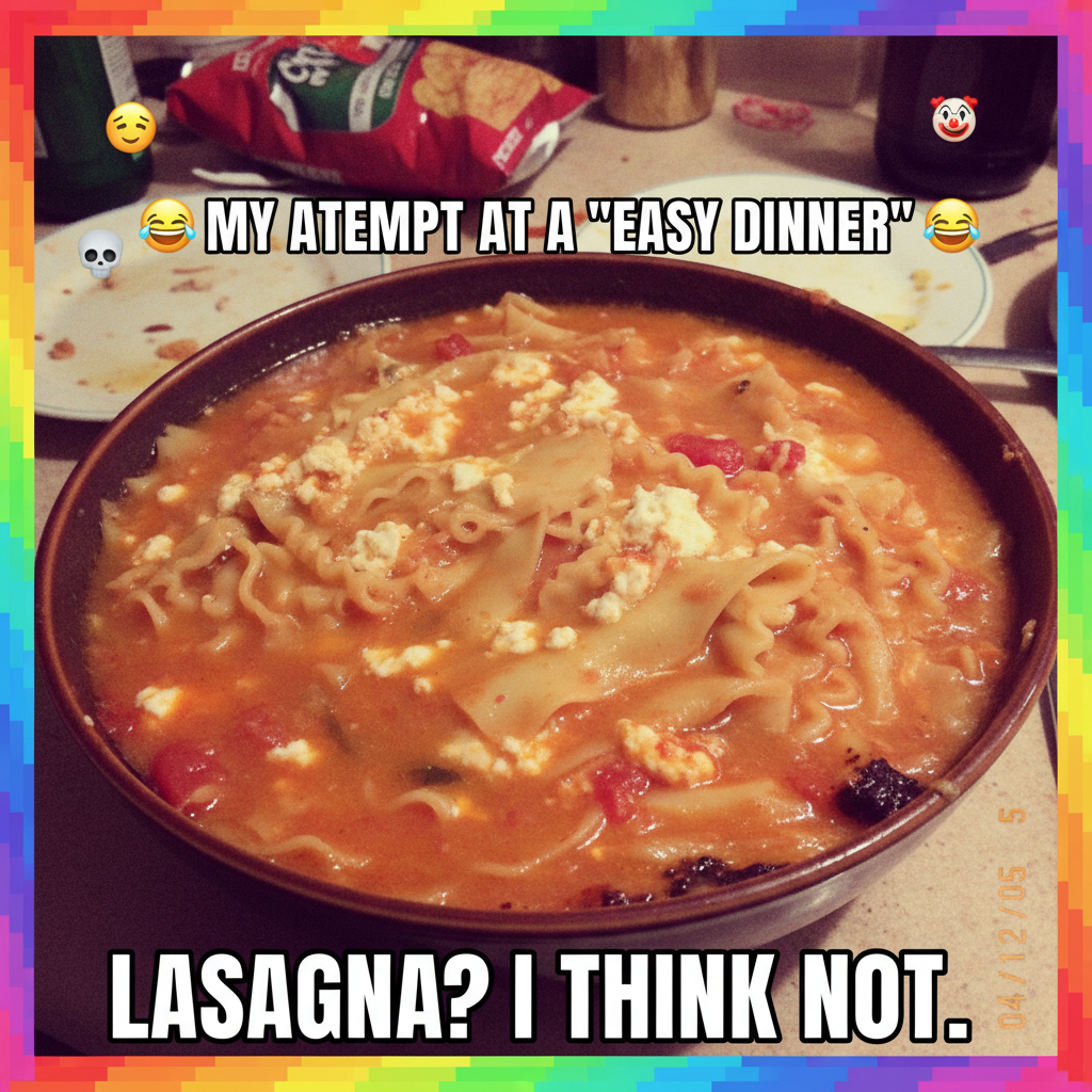 Tried to make a 'deconstructed' lasagna. Ended up with pasta soup. 0/10, do not recommend. #CookingFail