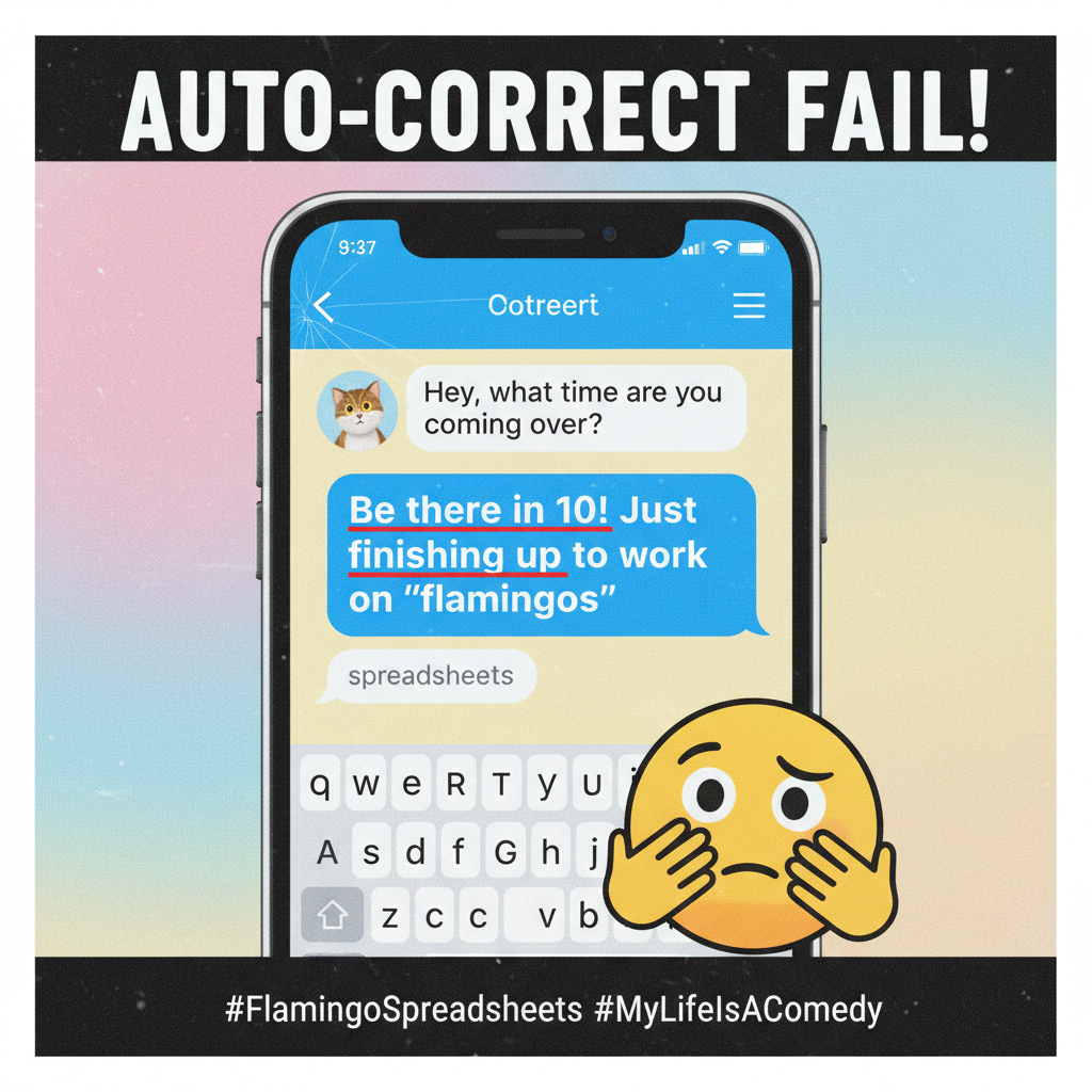 Autocorrect just changed 'I'm coming' to 'I'm COMMITTING'. Send help. 💀