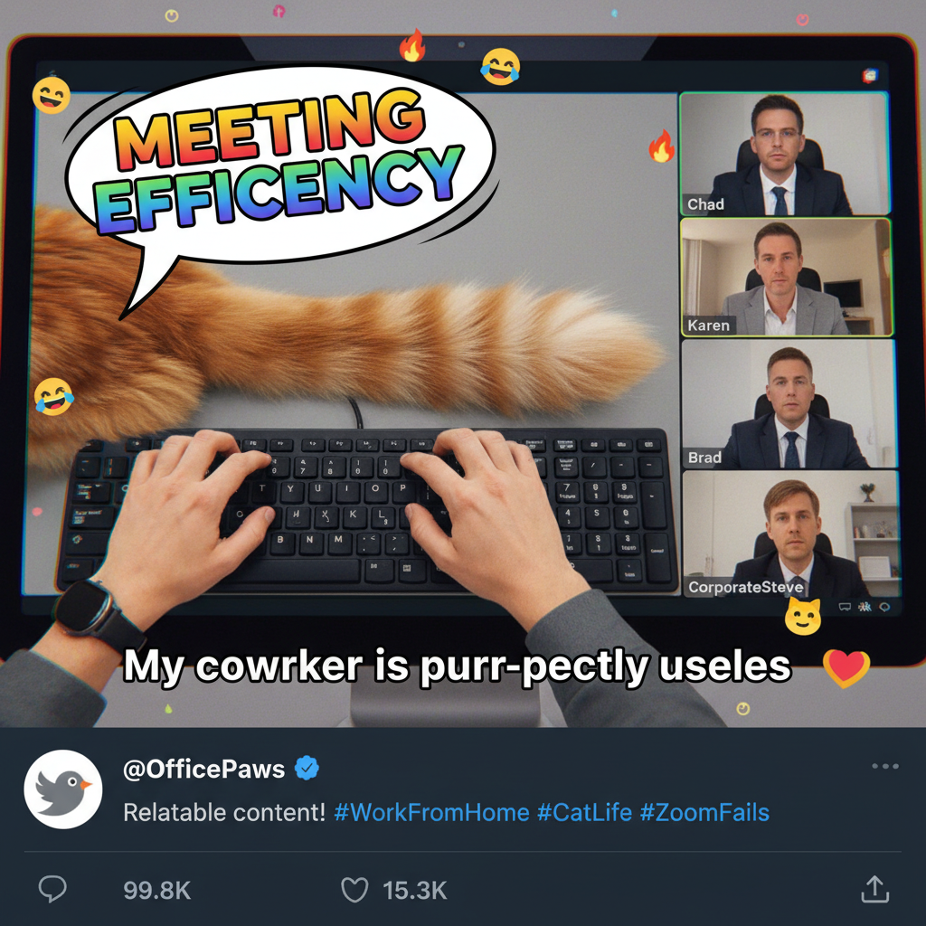 My cat just walked across my keyboard and sent 'asdfghjkl' to my boss on Zoom.
