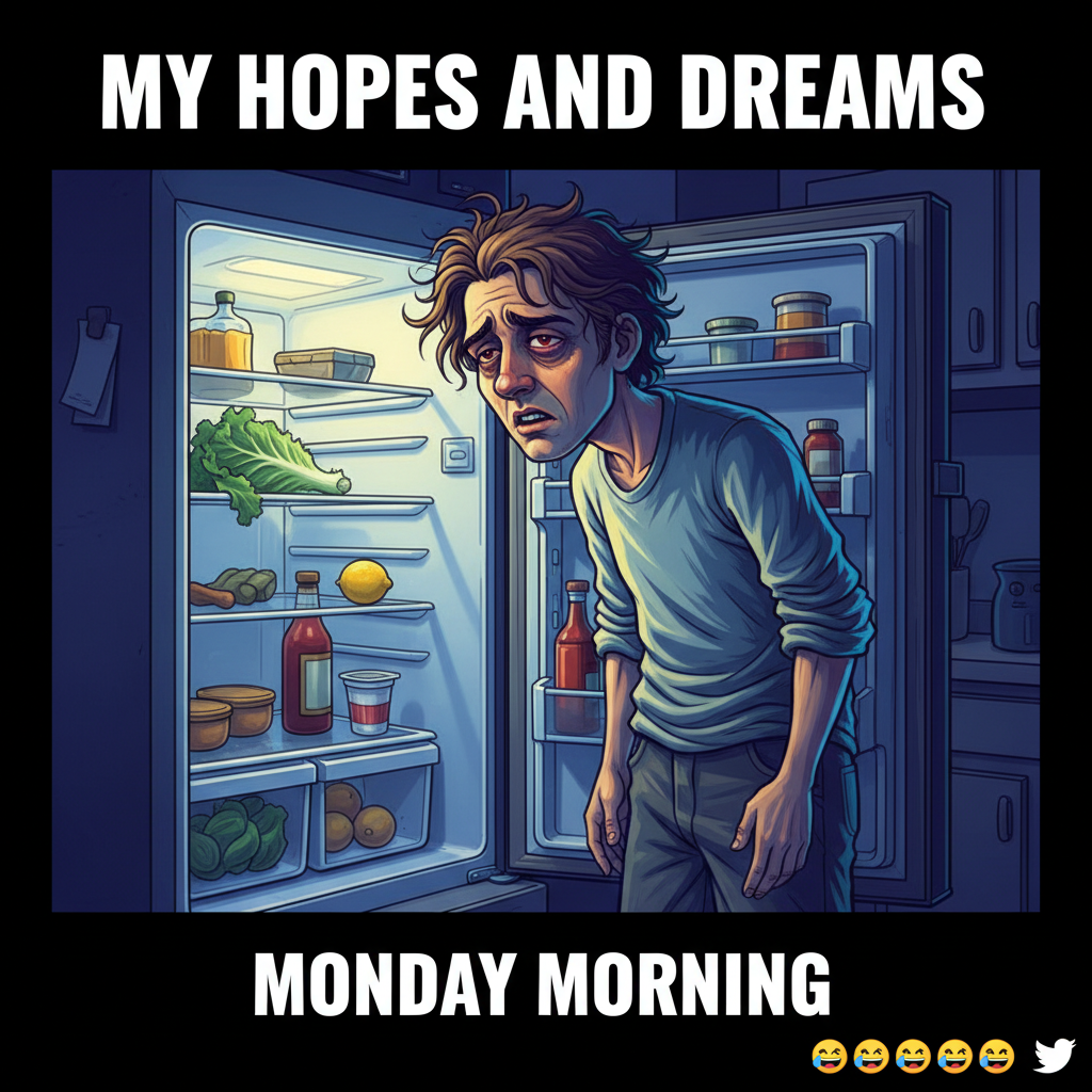 Adulting is just making sure the fridge has food before you starve, again.