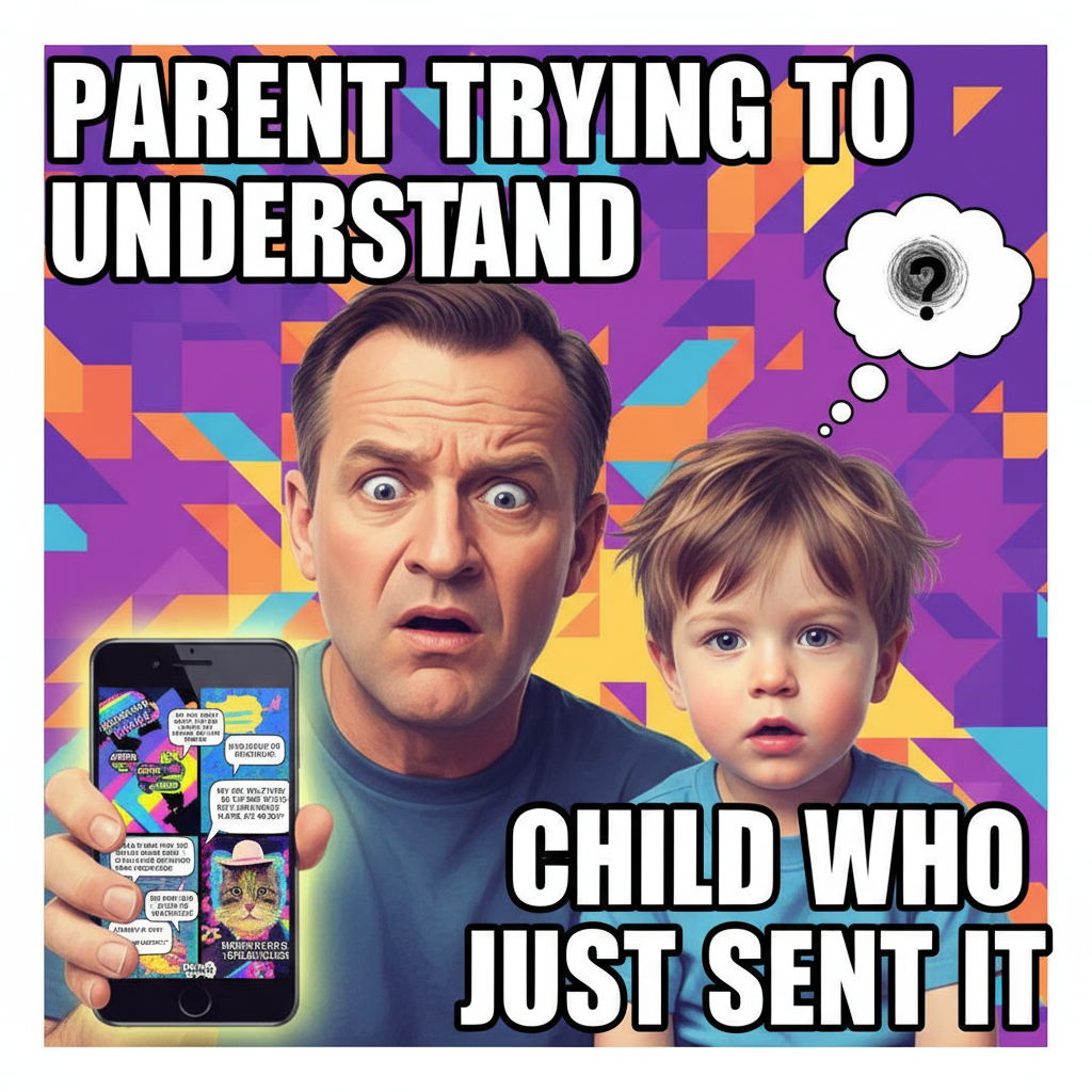 Just tried to explain 'memes' to my 5-year-old. Send help and coffee.