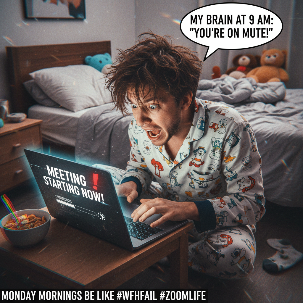 My commute is from my bed to my desk. Still managed to be late for the Zoom call.
