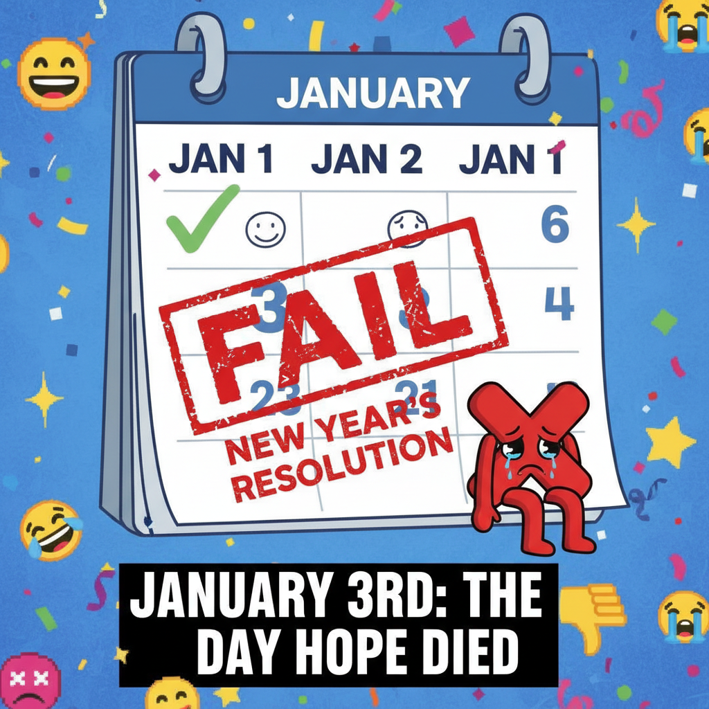 My New Year's resolution lasted 3 days. Pretty sure that's a new record.