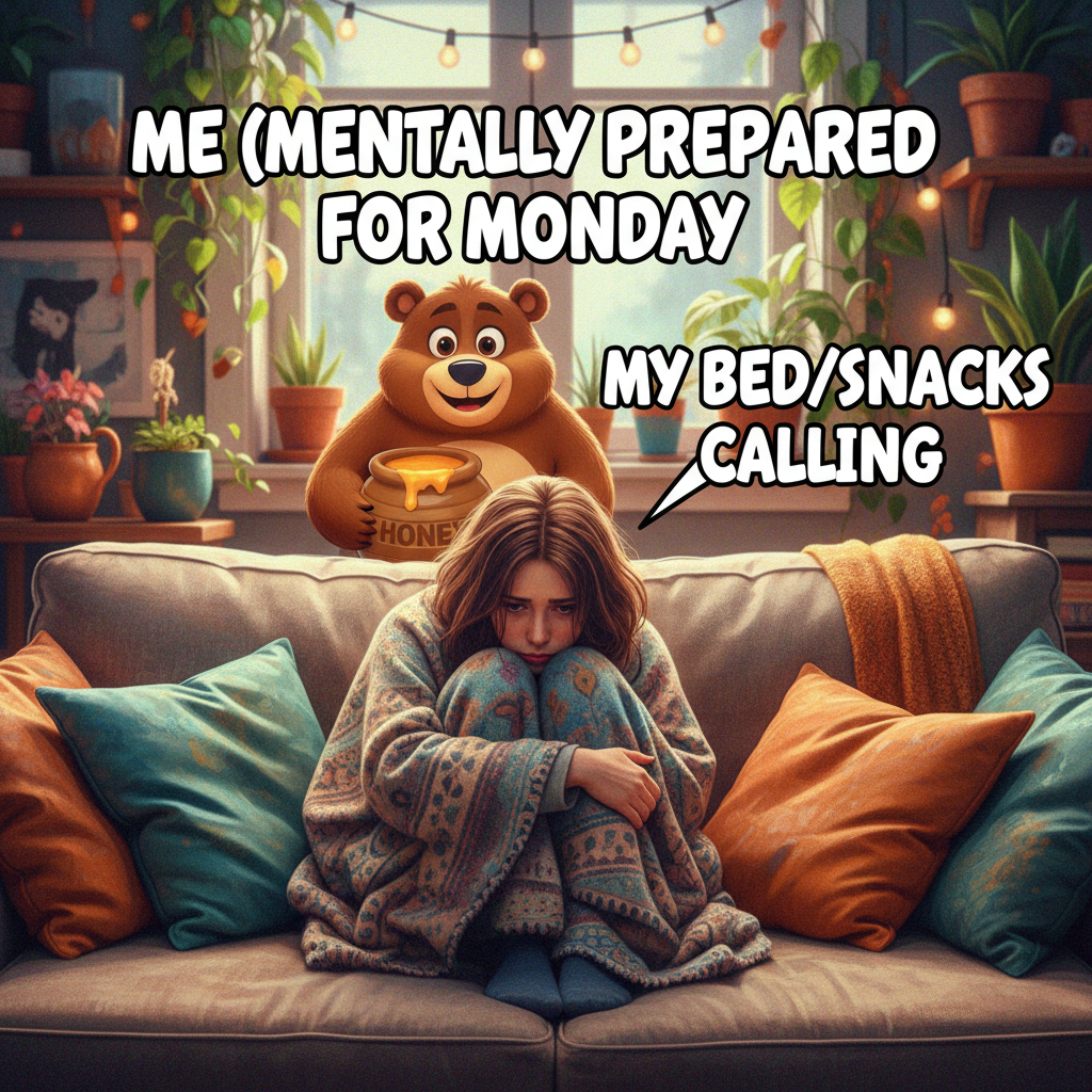 Seasonal depression hitting so hard I'm considering hibernating with the bears.