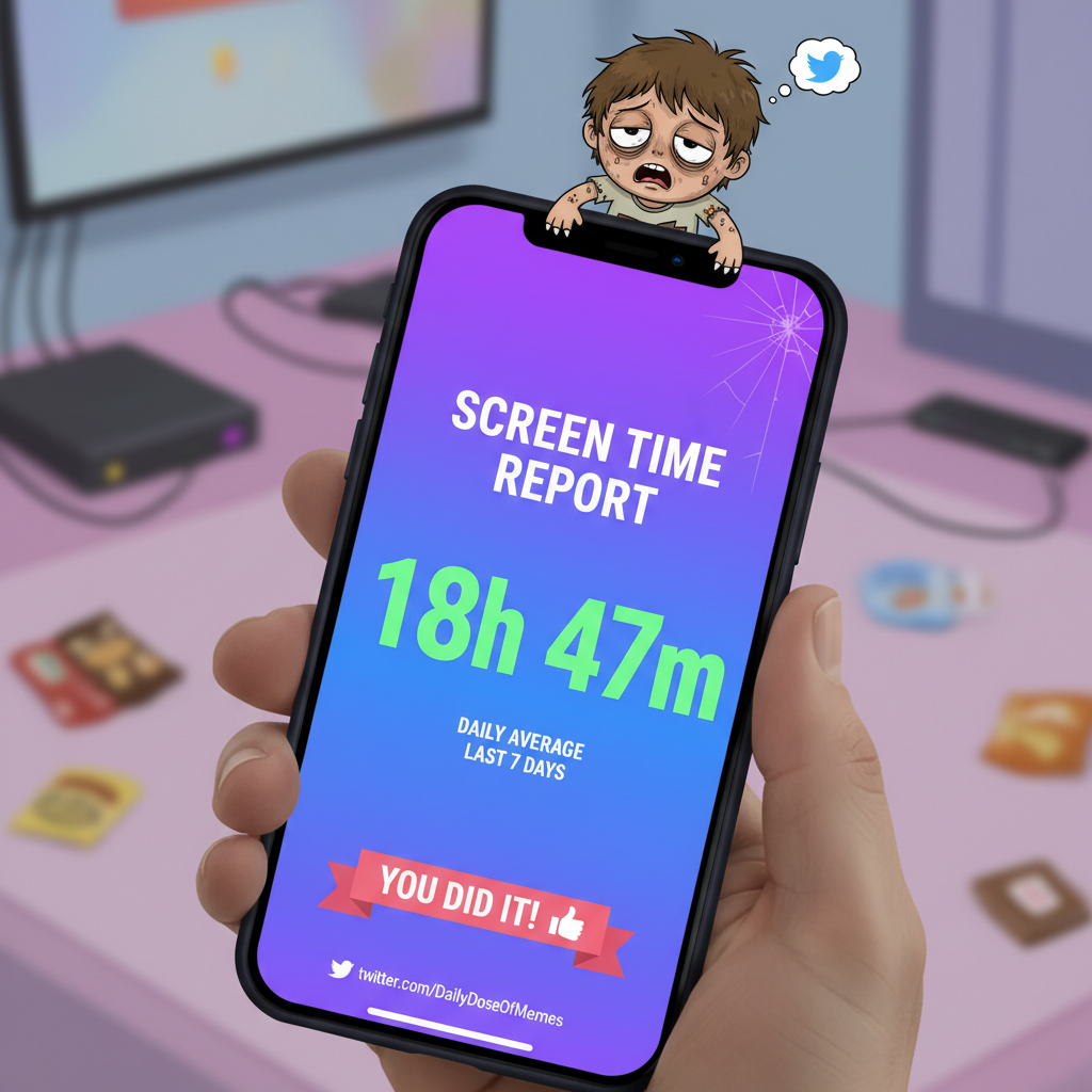 Just checked my screen time. I need to start charging my phone for rent.