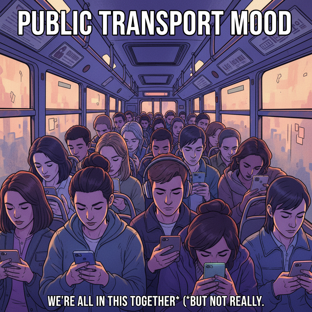 The unspoken rule of public transport: never make eye contact.