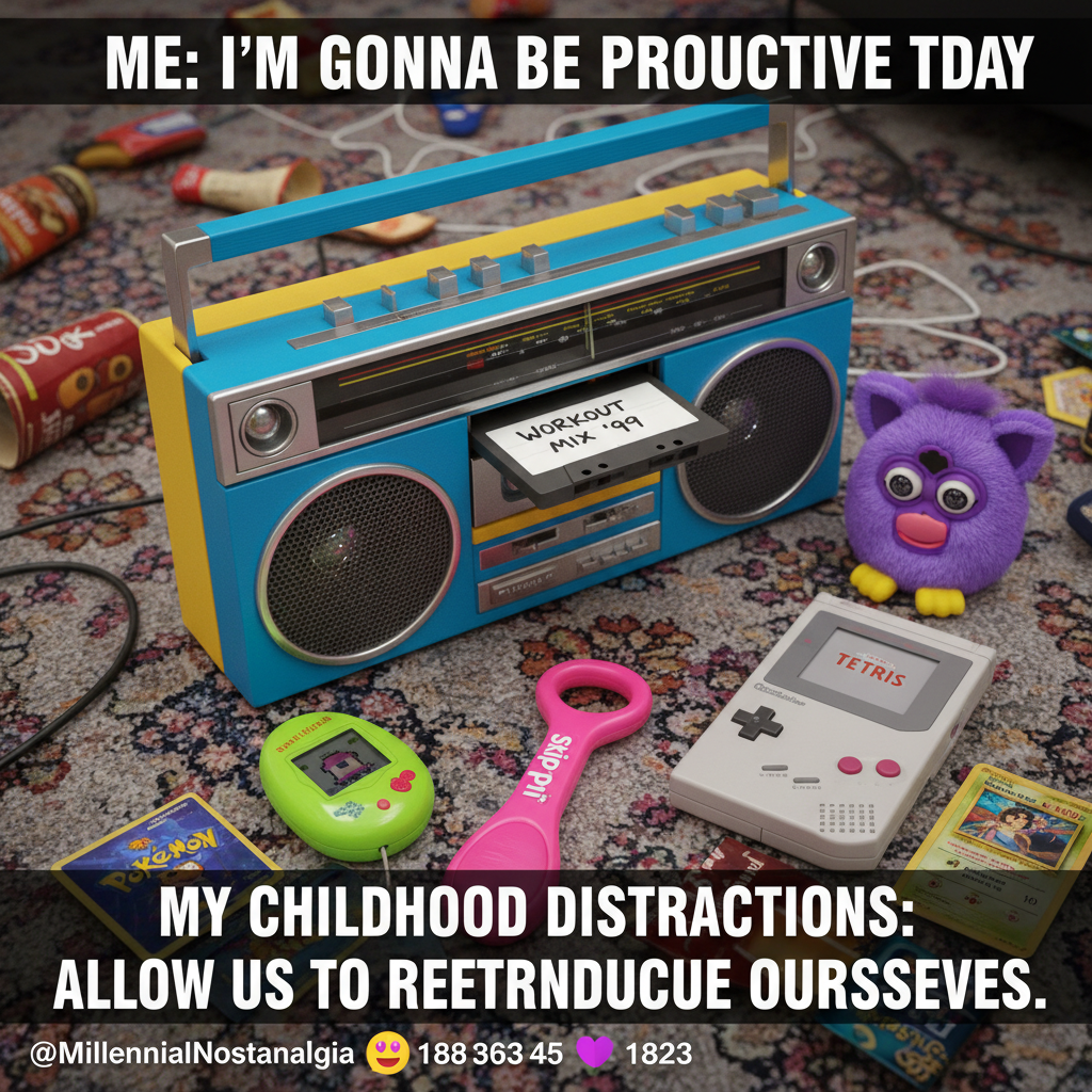 Hearing THAT song from your childhood and suddenly you're 8 again, no bills, just vibes.