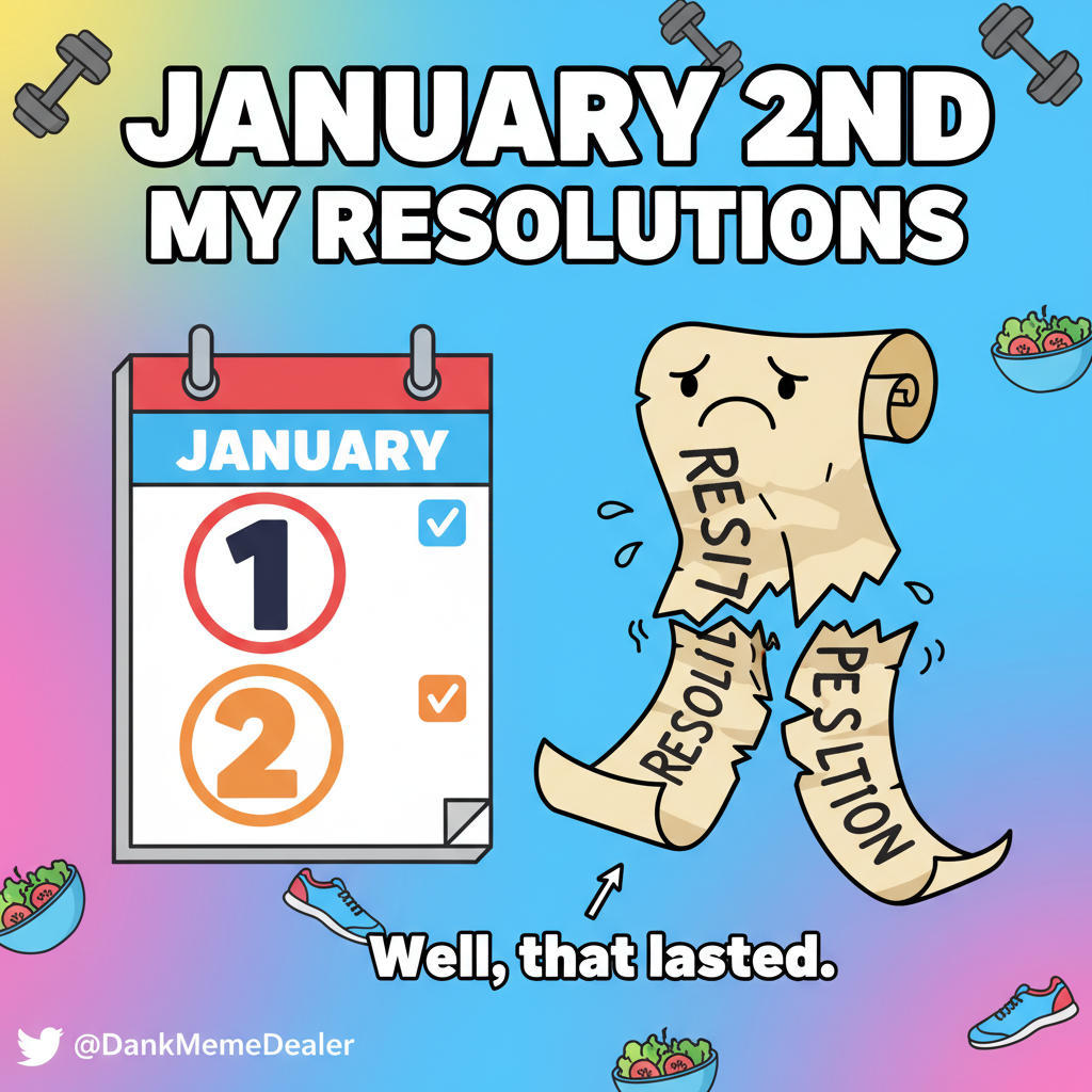 My New Year's resolution lasted until January 2nd. Next year for sure!
