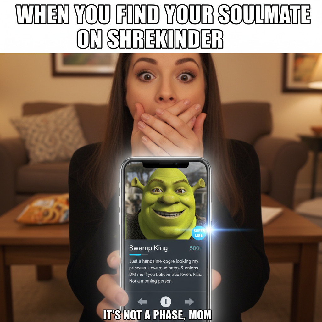 Matched with my ex's cousin. This app is a battlefield. 💀 #DatingApps