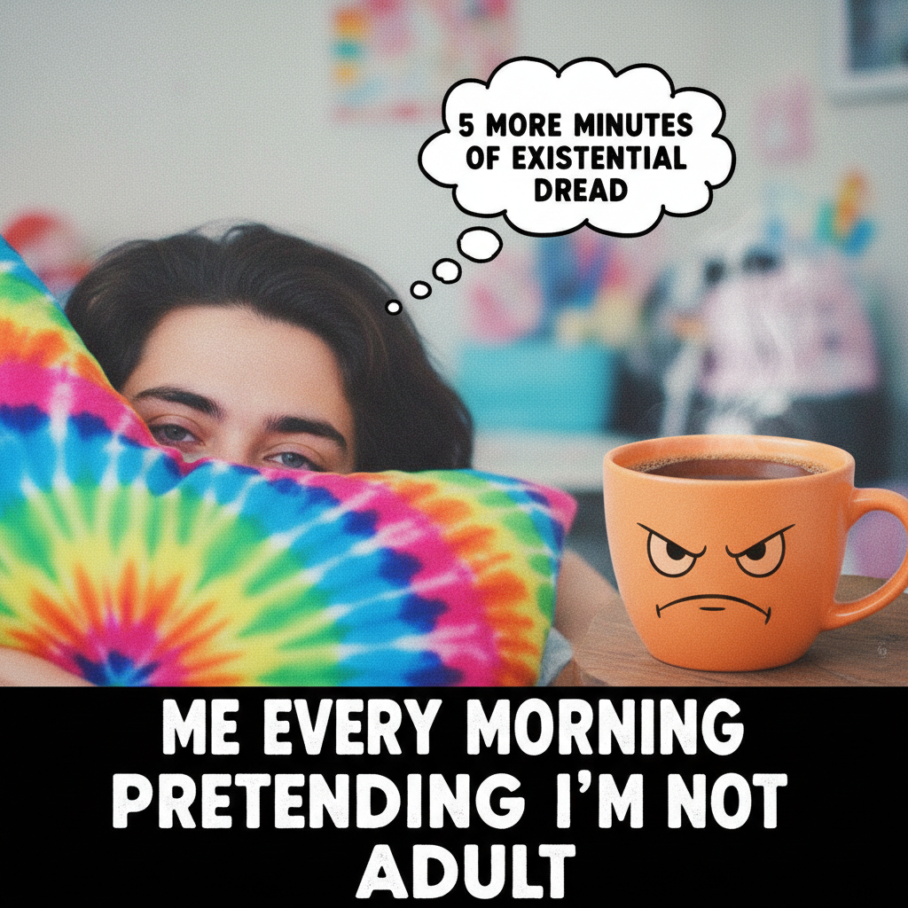 My Monday morning mood is 'still processing that it's not the weekend.'