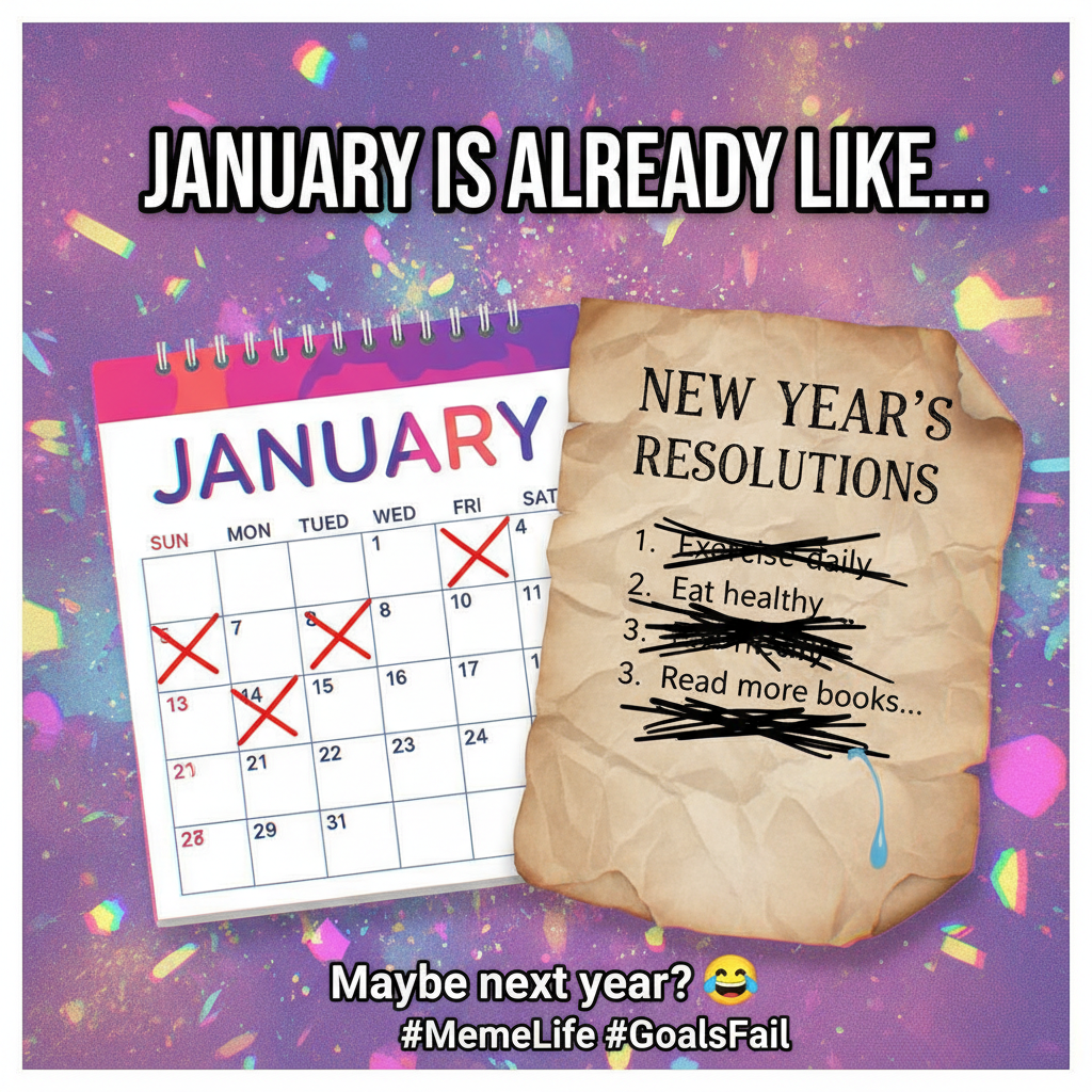 My New Year's resolution was to stop procrastinating. I'll start tomorrow.