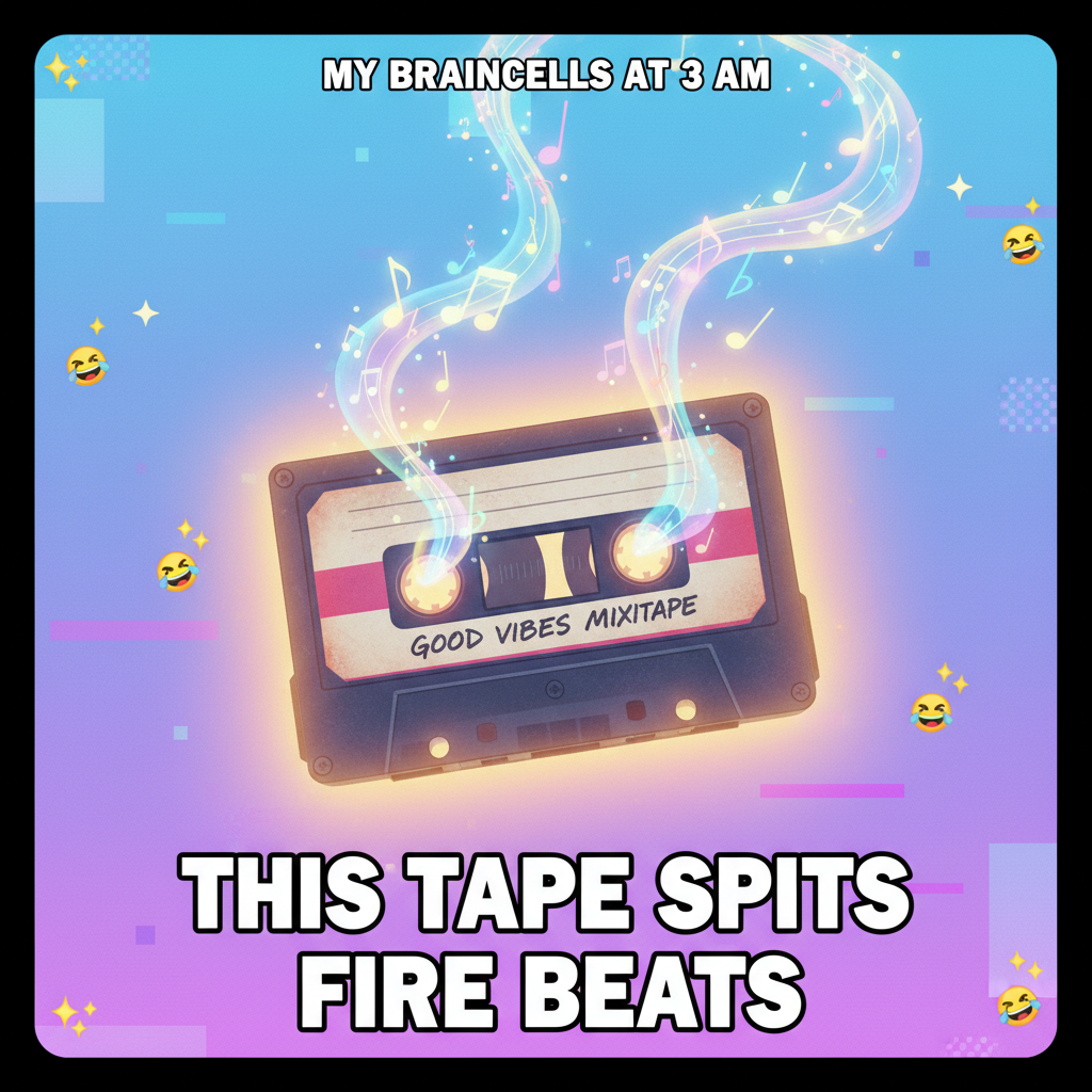 Hearing that one song from childhood hits different. Instant time travel.