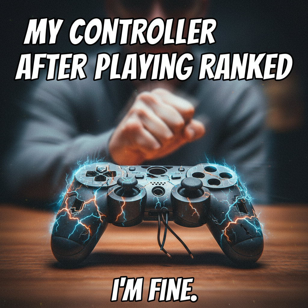 My gaming rage is 90% skill issue, 10% blaming the controller.