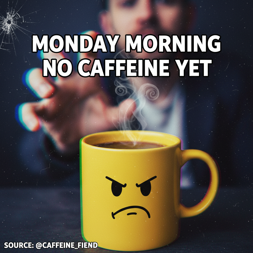 My blood type is coffee. My personality type is 'don't talk to me before my third cup'.