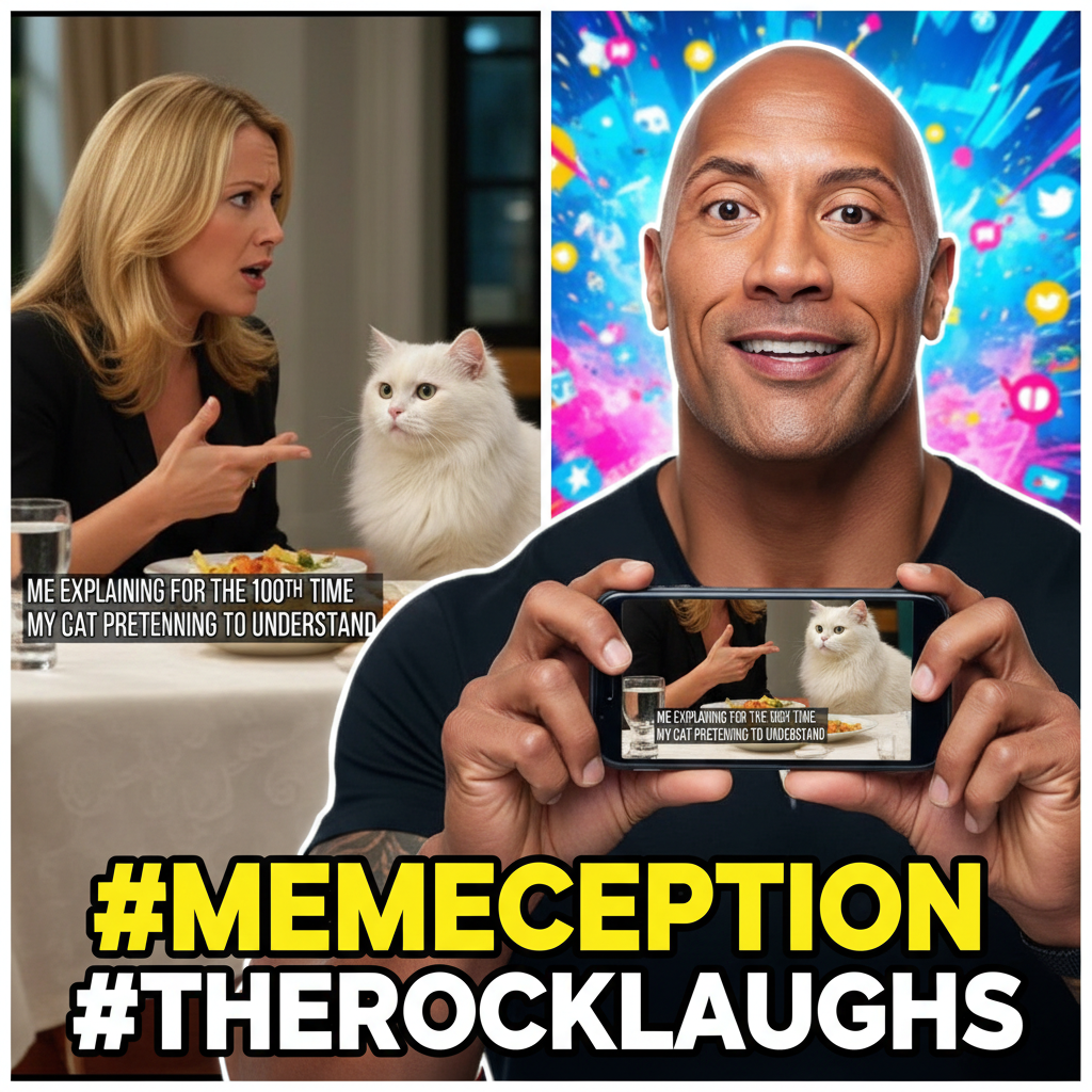 When a celebrity reacts to their own meme: The internet has peaked.