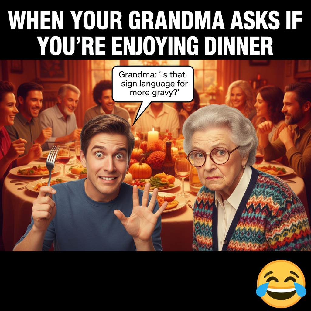 Grandma just asked if my 'internet friends' are coming to Thanksgiving. Send help.