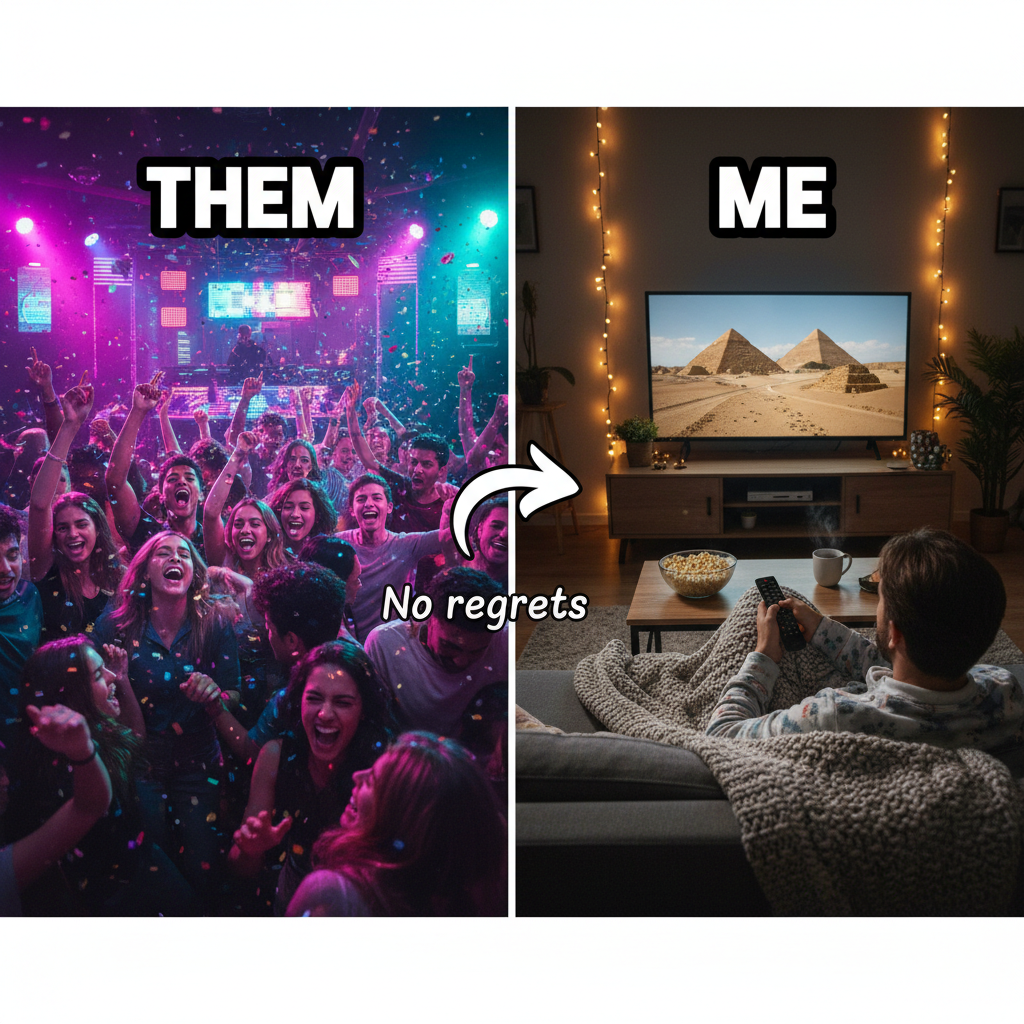 Friday night plans: clubbing. Friday night reality: watching documentaries in pajamas.