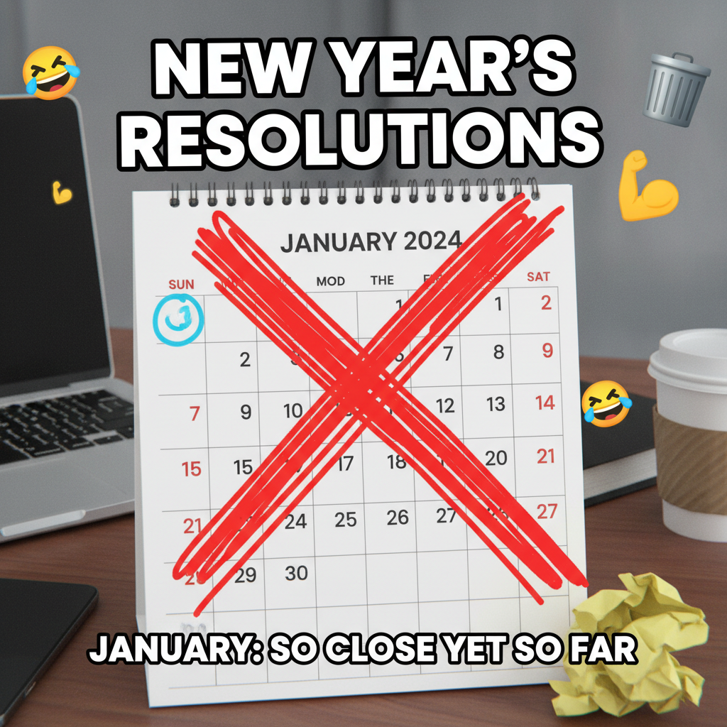 My New Year's Resolution lasted 3 days. Pretty sure that's a new record for me.