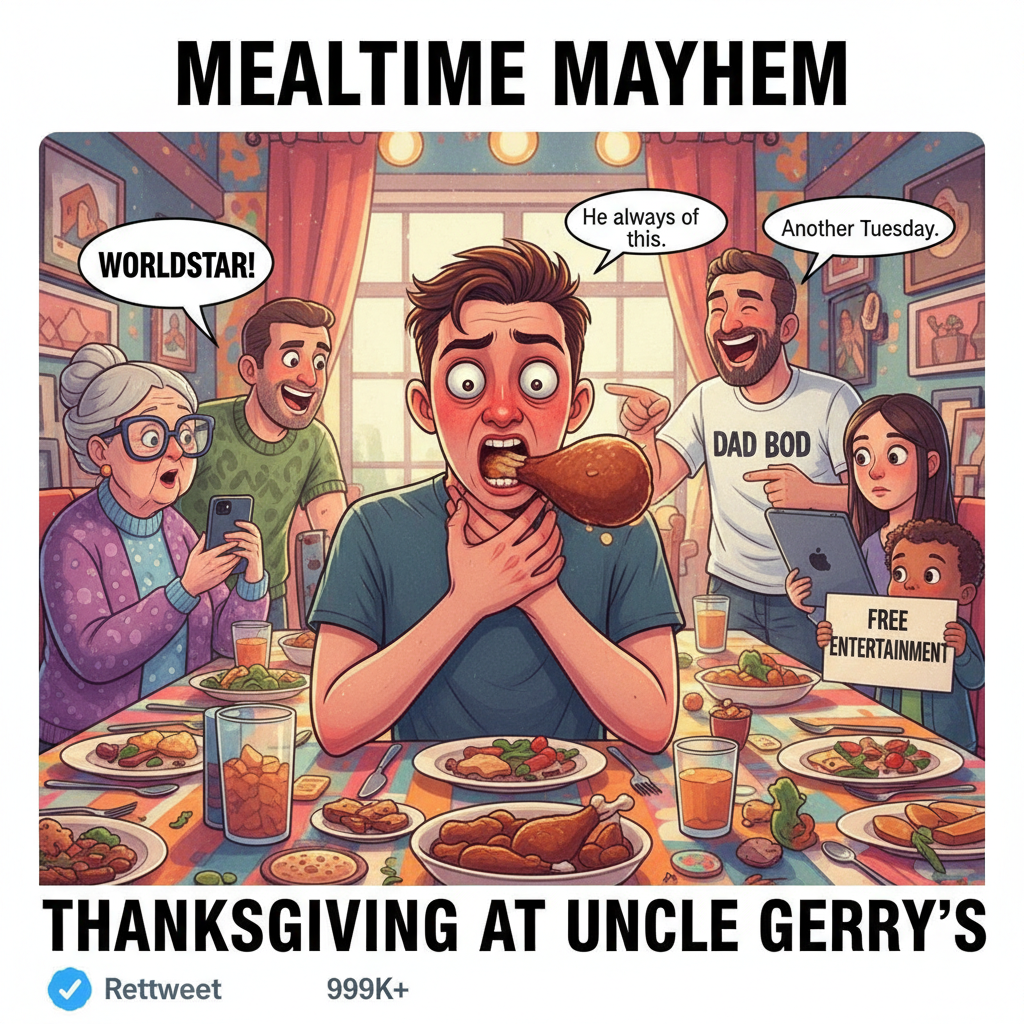 Holiday dinner: 'So, are you dating anyone?' Me: *chokes on mashed potatoes*.