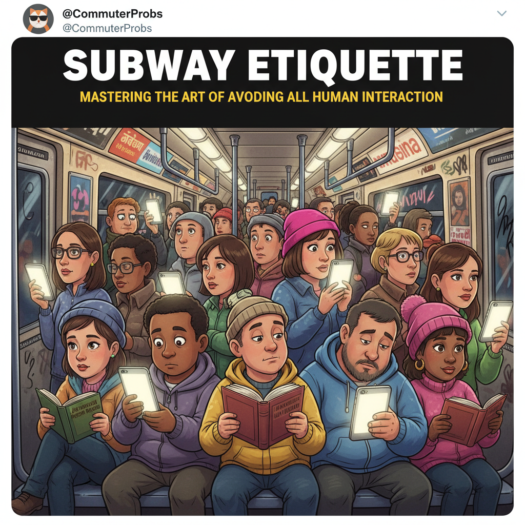 Public transport is just a social experiment to see how many people can avoid eye contact.