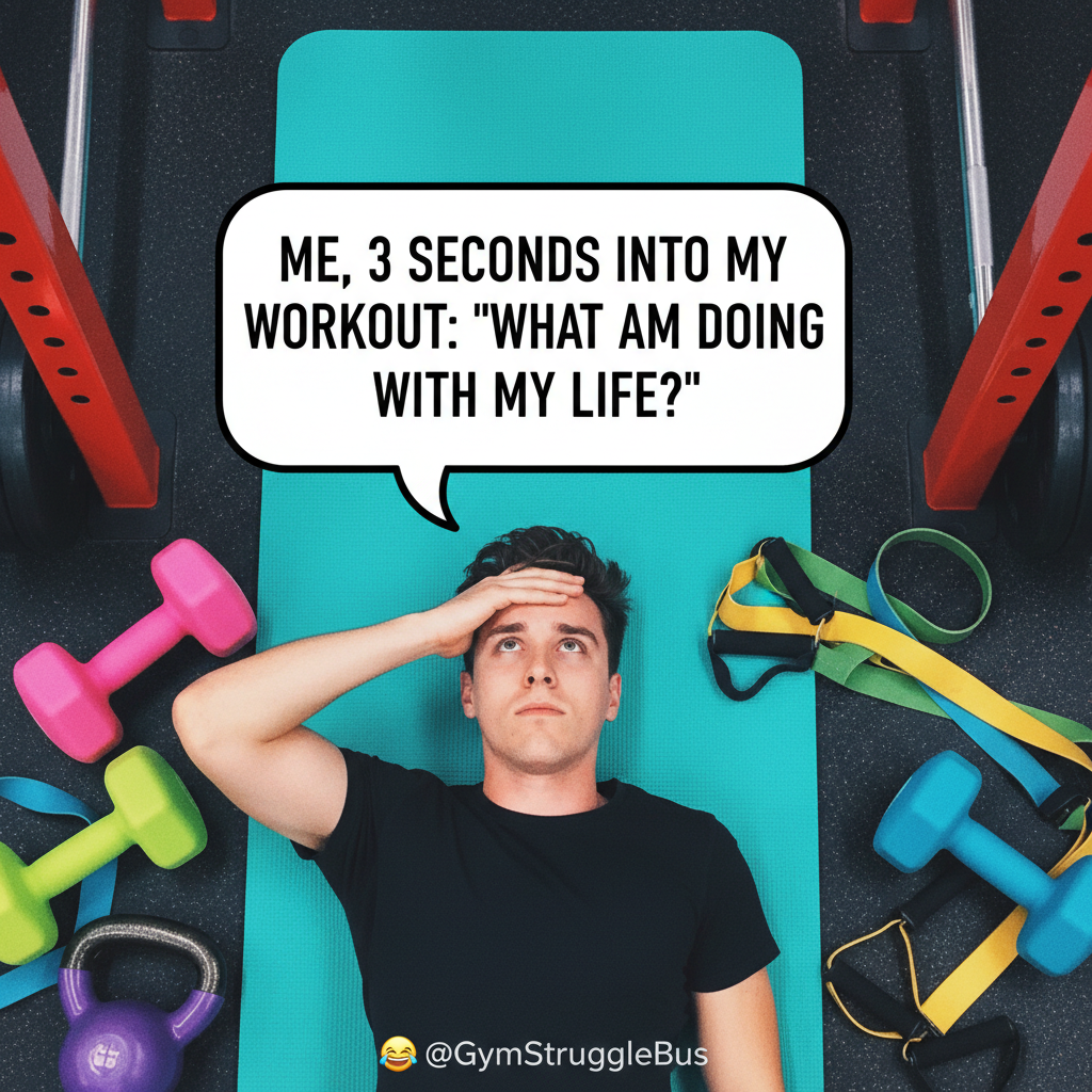 My gym routine: 10 mins working out, 50 mins questioning all my life choices while staring at the ceiling.