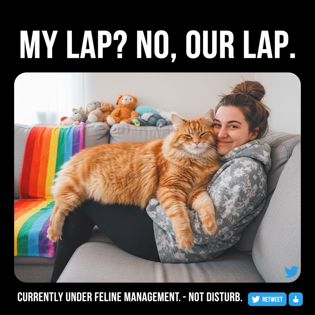 My pet thinks 'personal space' is a myth and my lap is their personal throne. Send help (but not really).