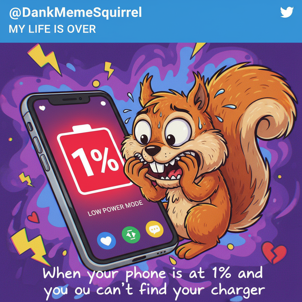 My phone battery is at 1%. My anxiety is at 100%. #DigitalDetoxFail